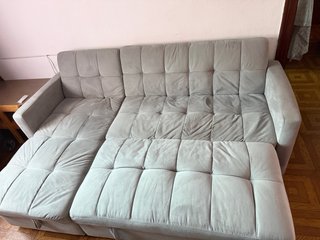 Sofá Cama Chaise Longue Gris