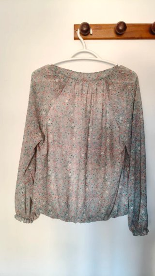 Camisa gasa flores talla única