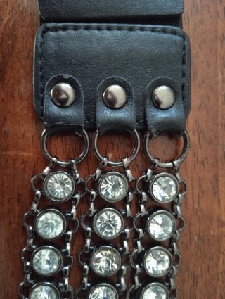 Cintura elastica donna con strass