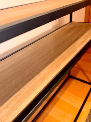 Consola recibidor metal y madera