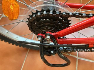 Bicicleta niño B'TWIN 20 pulgadas roja