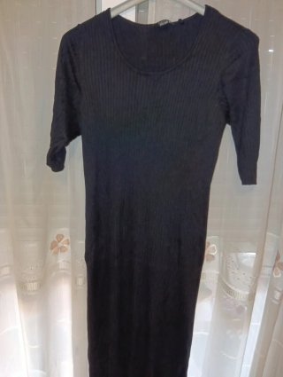 3 Vestidos Mango verde,negro y beige talla L