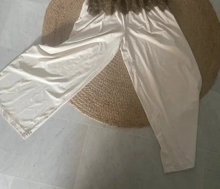 Pantalones Oysho Beige Anchos