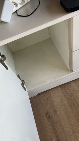 Mueble TV blanco madera