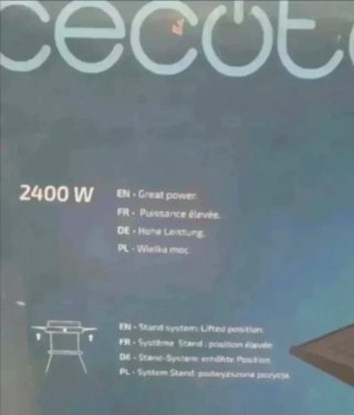 Barbacoa Cecotec perfect steak 4250 stand