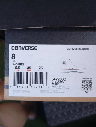 Converse Tacon Blanco