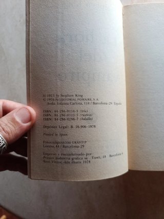 Stephen King -La hora del vampiro -primera edición