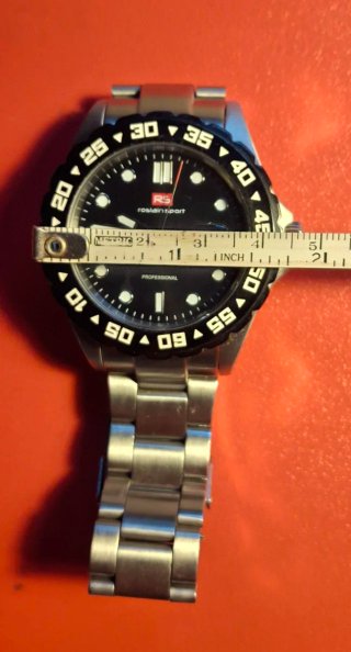 Reloj Roslain Sport Profesional Negro/Plata
