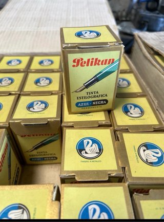 Tinta Pelikan Estilográfica Azul Negra