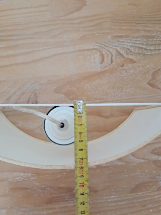 Aplique de pared tela beige