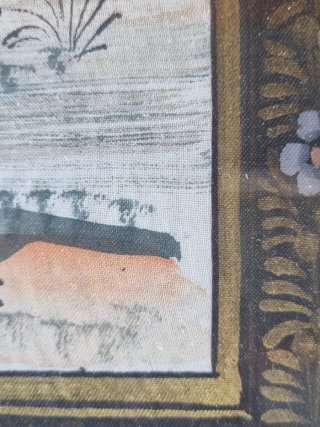 Grande Dipinto Indiano Tela 100x70 cm