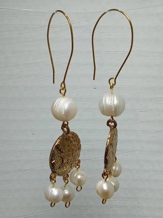 Pendientes Flamenca Perlas Barrocas agua dulce