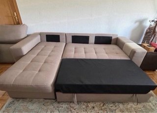 OFERTÓN! Sofá-Cama Chaiselonge con Arcón Abatible.
