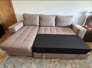 OFERTÓN! Sofá-Cama Chaiselonge con Arcón Abatible.