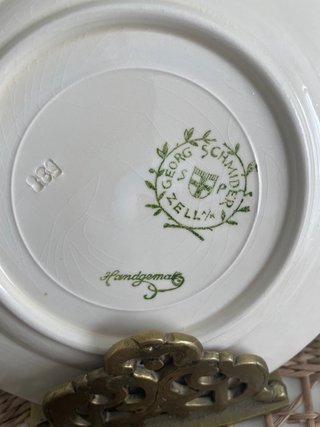 Set di 6 Piatti Antichi Dipinti a Mano