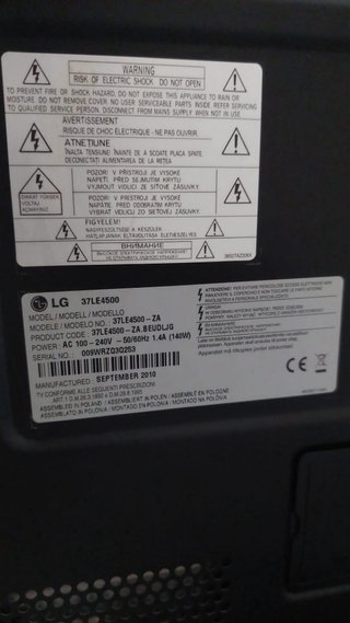 Televisión Samsung 37LE4500