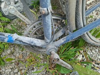 Bicicleta de carreras para arreglar