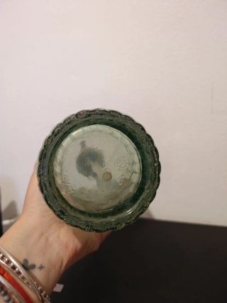 Sifón antiguo cabeza de plomo