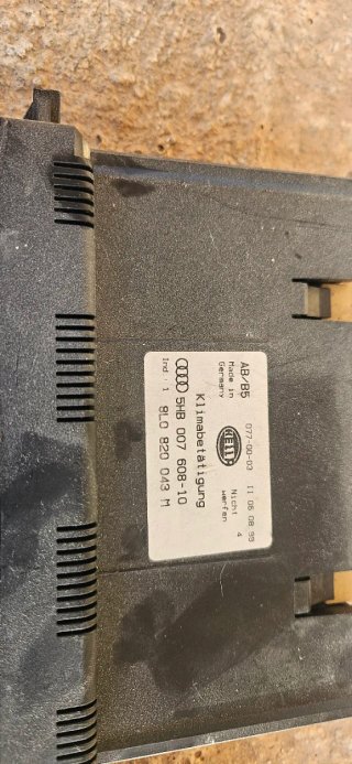 Piezas Audi S3 8L: Mando Clima, Centralita, Cuerpo