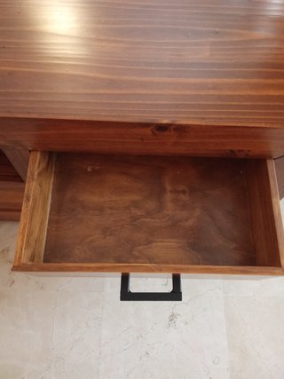 Mesa de centro rústica mexicana de madera pino