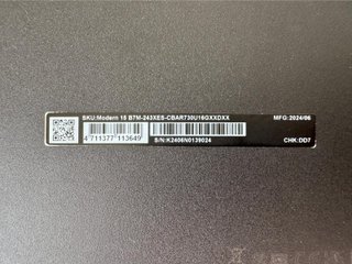 MSI Modern 15 B7M-243XES Ryzen 7 7730U 16GB