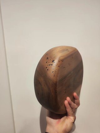 Rodaja de nogal artesanal