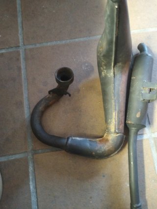 Tubo escape Franco Morini S6 Rieju MX