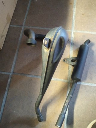 Tubo escape Franco Morini S6 Rieju MX