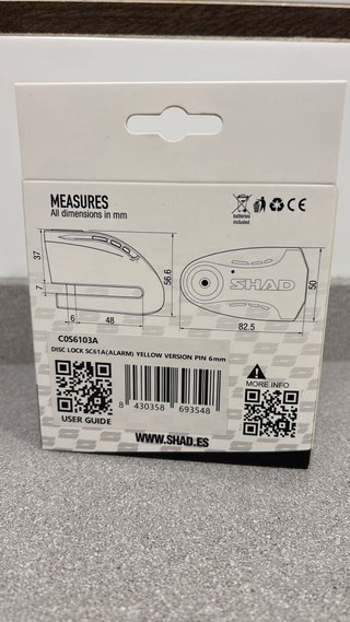 Candado Alarma Moto SHAD SC61A