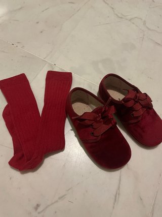 Zapatillas terciopelo niño T.23