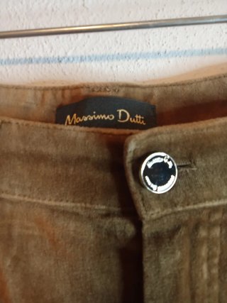 Pantalon Massimo Dutti terciopelo marron talla42