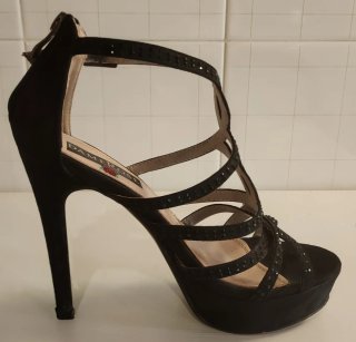 Sandali eleganti Dame Rose neri n⁰36