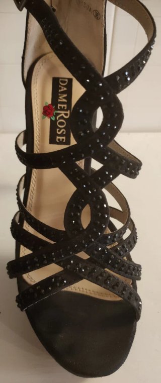 Sandali eleganti Dame Rose neri n⁰36
