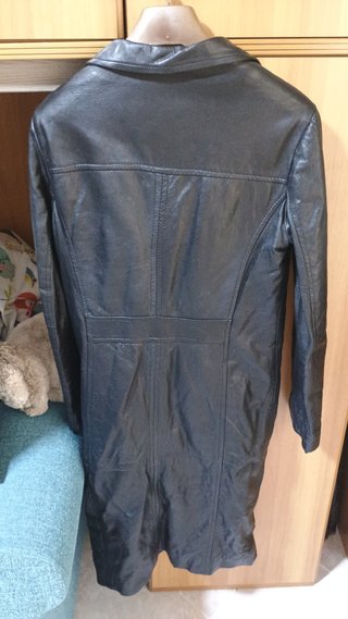 Cappotto in pelle AGIN donna nero