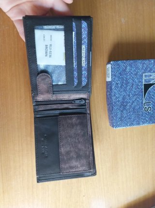 Cartera LS Hombre Marrón Gris