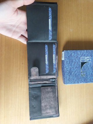 Cartera LS Hombre Marrón Gris