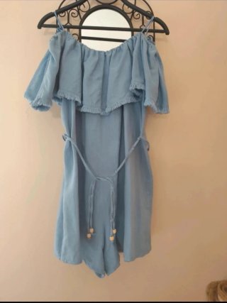 Mono Zara corto azul