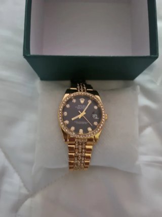 Orologio donna  oro nero