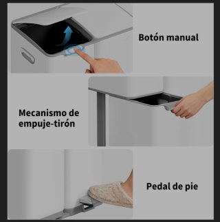 Cubo Basura Triple 60L Nuevo