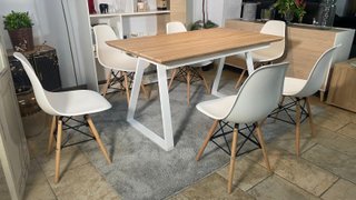 Mesa de comedor extensible 140(180)x80cm