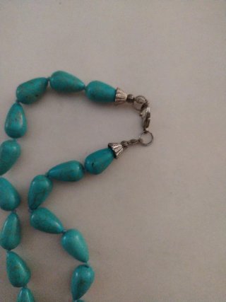 Collana vintage turchese pietra