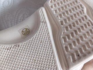 Sandalias Buonarotti Tiras y Velcro Beige