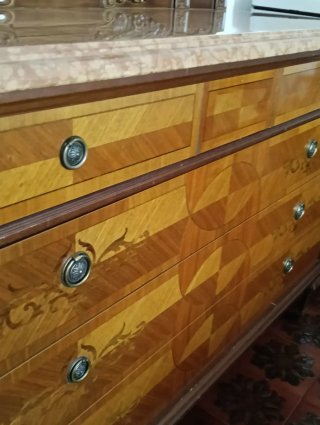 Mobile Napoleonico Legno Marrone Verde