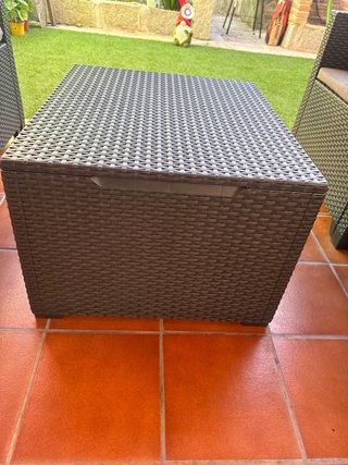 Conjunto Muebles Terraza Ratán Negro