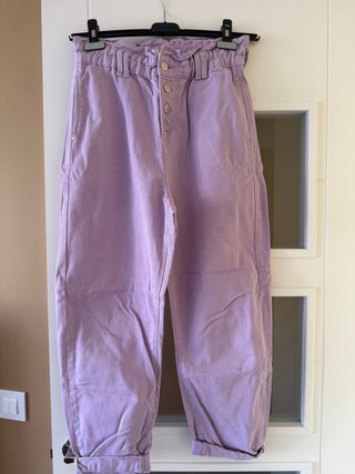 Pantalón Zara Morado Talla S