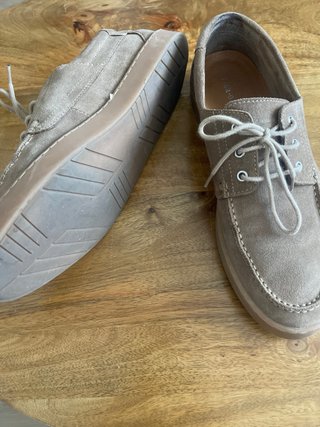 Mocasines ante verano beige/marrón
