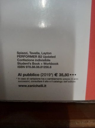 Libri scolastici PERFORMER B2-ZANICHELLI
