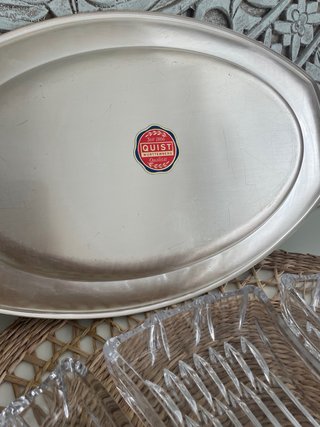 Entremesera Vintage Quist Cristal y Metal