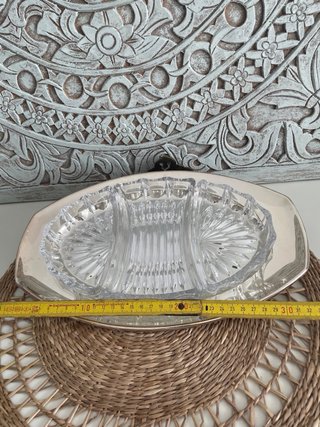 Entremesera Vintage Quist Cristal y Metal