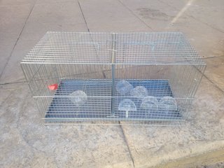 Jaula de aluminio para mascotas